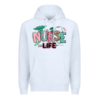 White nurse life Premium Hoodie - texasbilliewilder