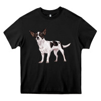 Black chihuahua Heavy Core Tee - LillyAllenDesigns