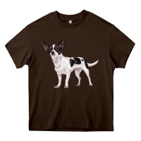 Chocolate Brown chihuahua Heavy Core Tee - LillyAllenDesigns