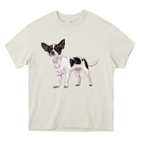 Cream chihuahua Heavy Core Tee - LillyAllenDesigns