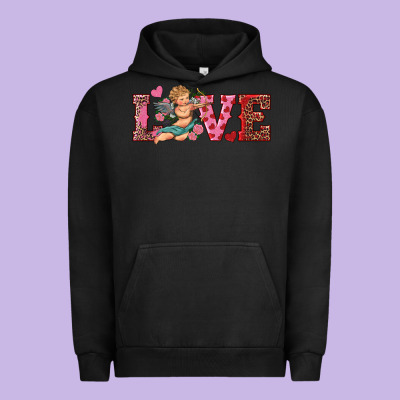 Love Cupid Urban Hoodie Designed By Ranaportraitstore