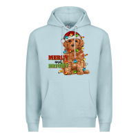 Blue Mist merry and bright toy poodle Premium Hoodie - RanaPortraitStore