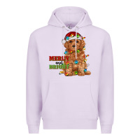 Lilac merry and bright toy poodle Premium Hoodie - RanaPortraitStore
