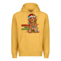 Mustard merry and bright toy poodle Premium Hoodie - RanaPortraitStore