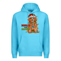 Ocean Blue merry and bright toy poodle Premium Hoodie - RanaPortraitStore