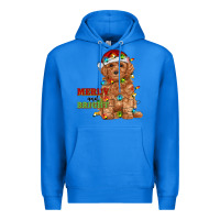 True Royal merry and bright toy poodle Premium Hoodie - RanaPortraitStore