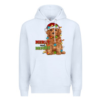 White merry and bright toy poodle Premium Hoodie - RanaPortraitStore
