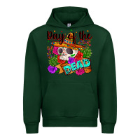 Forest Green mexican day of the dead Urban Hoodie - Zillion Design Studio