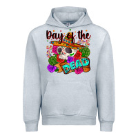 Heather Grey mexican day of the dead Urban Hoodie - Zillion Design Studio