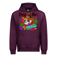 Mauve Wine mexican day of the dead Urban Hoodie - Zillion Design Studio
