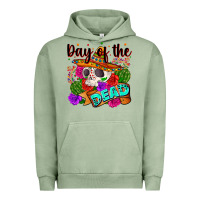 Pigment Oil Green mexican day of the dead Urban Hoodie - Zillion Design Studio