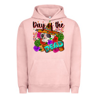 Pigment Salmon mexican day of the dead Urban Hoodie - Zillion Design Studio