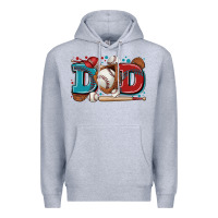 Heather Grey dad baseball Premium Hoodie - Zillion Design Studio