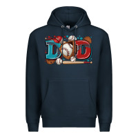 Navy dad baseball Premium Hoodie - Zillion Design Studio