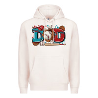 Pale Pink dad baseball Premium Hoodie - Zillion Design Studio