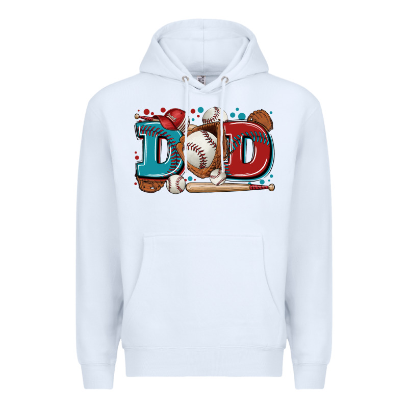 Dad Baseball Premium Hoodie by Zillion Design Studio | Teevron