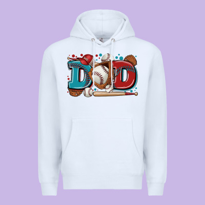 Dad Baseball Premium Hoodie Designed By Zillion Design Studio
