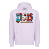 Lilac dad baseball Premium Hoodie - Zillion Design Studio