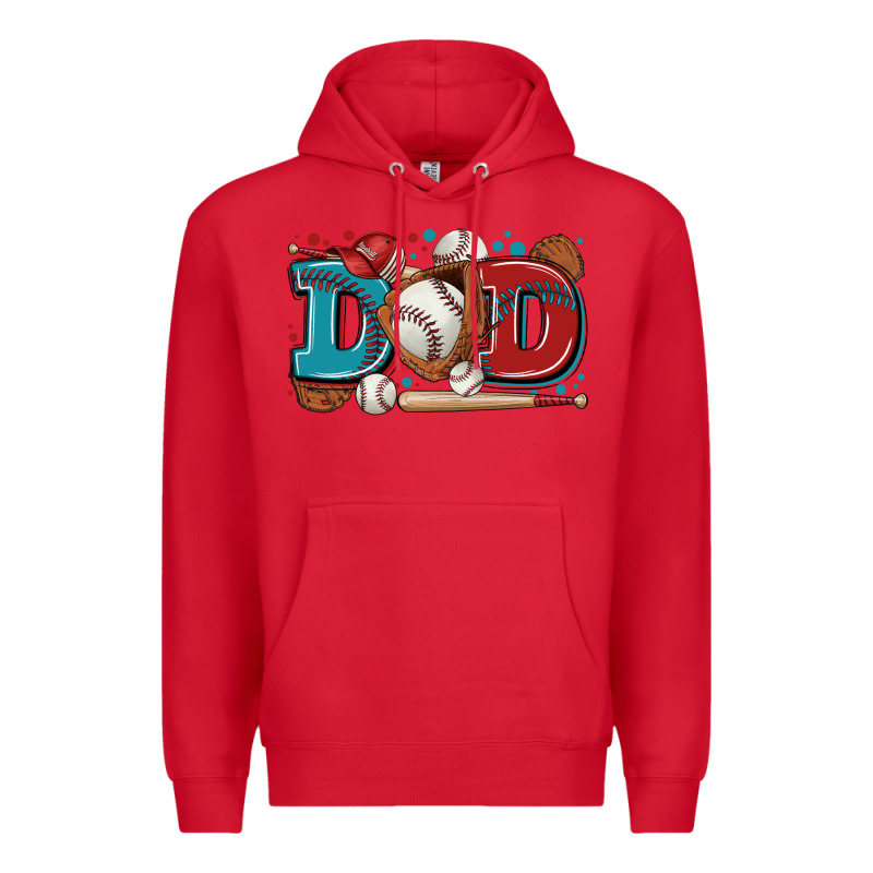 Dad Baseball Premium Hoodie by Zillion Design Studio | Teevron