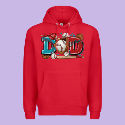 Dad Baseball Premium Hoodie Designed By Zillion Design Studio