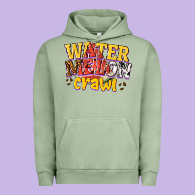 Watermelon Crawl Urban Hoodie Designed By Texasbilliewilder