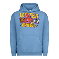 Pigment Pebble Blue watermelon crawl Urban Hoodie - texasbilliewilder