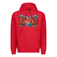 Red dad American football Premium Hoodie - Zillion Design Studio