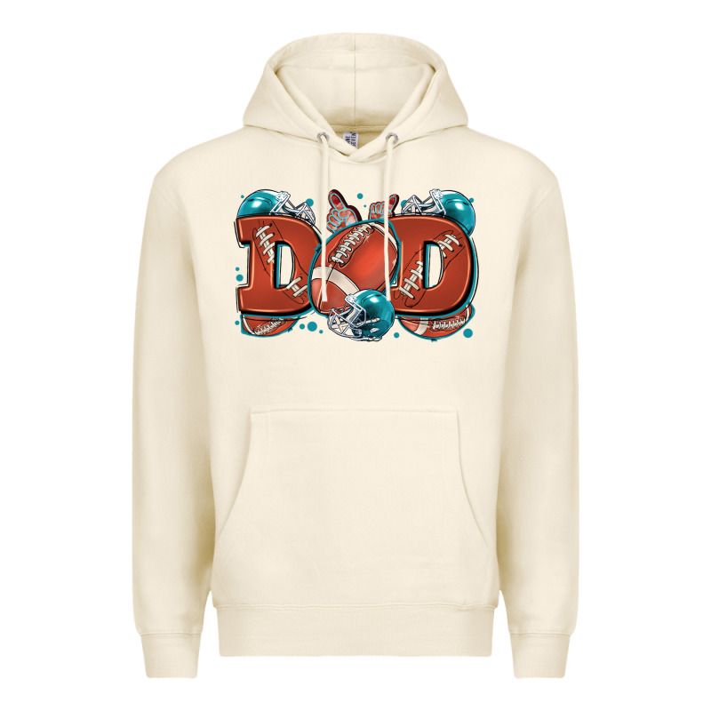 Dad American Football Premium Hoodie by Zillion Design Studio | Teevron
