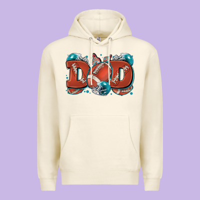 Dad American Football Premium Hoodie Designed By Zillion Design Studio