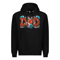 Black dad American football Premium Hoodie - Zillion Design Studio