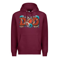 Burgundy dad American football Premium Hoodie - Zillion Design Studio