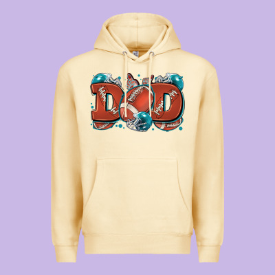 Dad American Football Premium Hoodie Designed By Zillion Design Studio