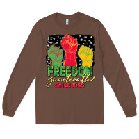Chestnut freedom juneteenth since 1865 Long Sleeve Tee - BarkalooDesign