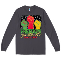 Smoke freedom juneteenth since 1865 Long Sleeve Tee - BarkalooDesign