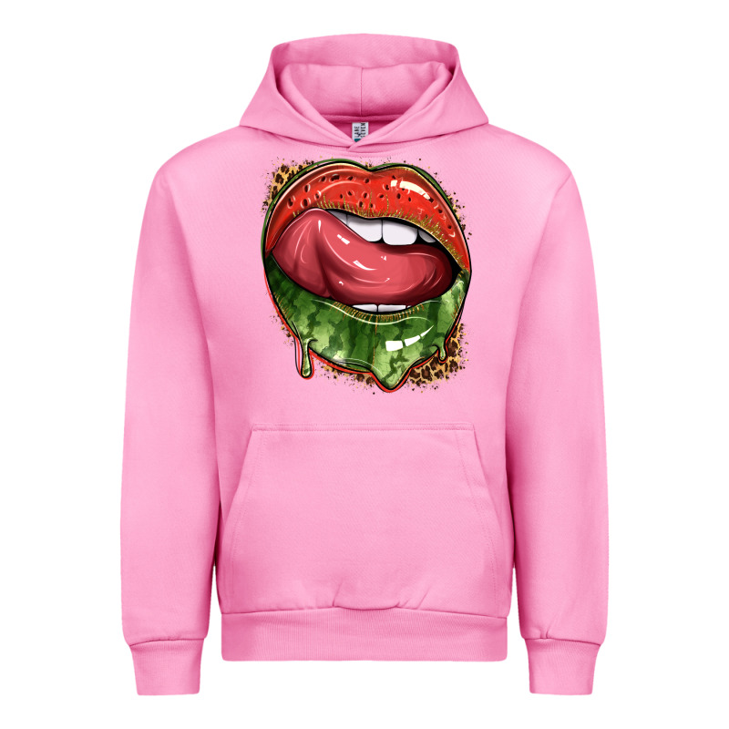 Watermelon Lips With Leopard Urban Hoodie by texasbilliewilder | Teevron