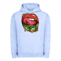 Pigment Grape Ice watermelon lips with leopard Urban Hoodie - texasbilliewilder