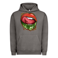 Pigment Tornado watermelon lips with leopard Urban Hoodie - texasbilliewilder