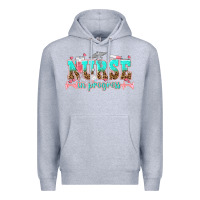 Heather Grey nurse in progress tbw Premium Hoodie - texasbilliewilder