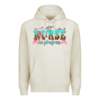 Oatmeal Heather nurse in progress tbw Premium Hoodie - texasbilliewilder