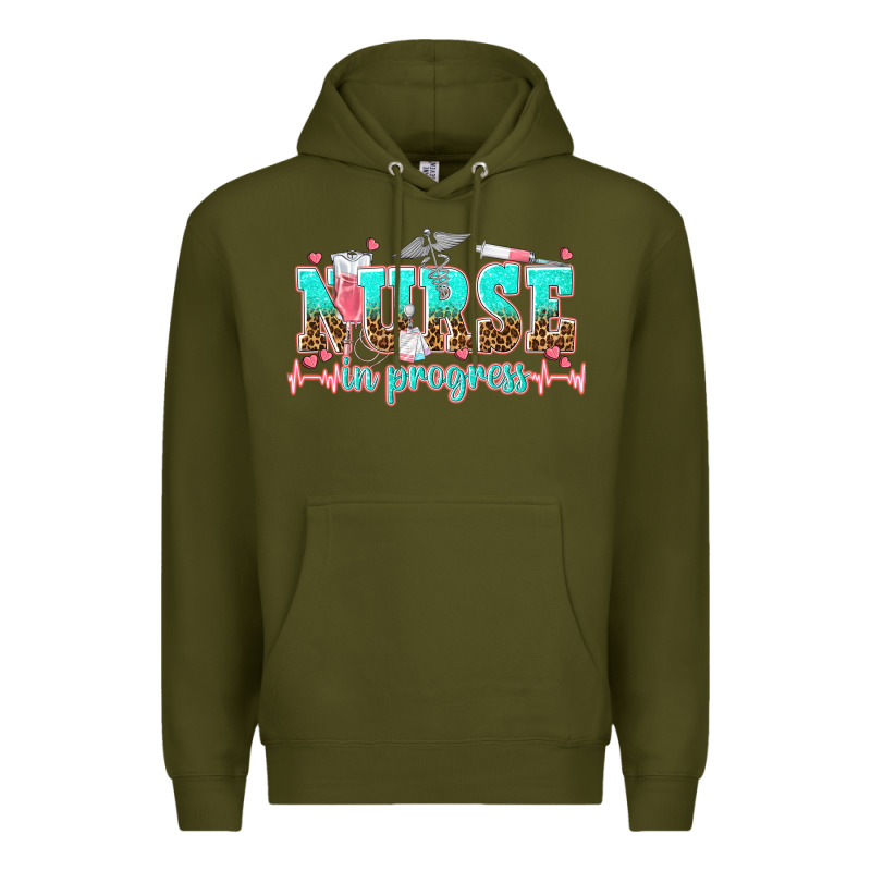 Nurse In Progress Tbw Premium Hoodie by texasbilliewilder | Teevron