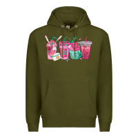 Army Green nurse fuel coffee cups Premium Hoodie - texasbilliewilder