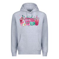 Heather Grey nurse fuel coffee cups Premium Hoodie - texasbilliewilder