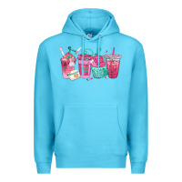 Ocean Blue nurse fuel coffee cups Premium Hoodie - texasbilliewilder
