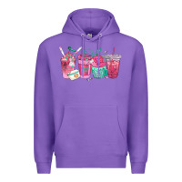 Purple nurse fuel coffee cups Premium Hoodie - texasbilliewilder
