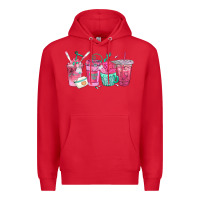 Red nurse fuel coffee cups Premium Hoodie - texasbilliewilder