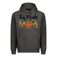 Charcoal Heather western toy poodle mom Premium Hoodie - RanaPortraitStore