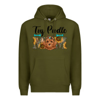 Army Green western toy poodle mom Premium Hoodie - RanaPortraitStore