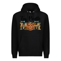 Black western toy poodle mom Premium Hoodie - RanaPortraitStore