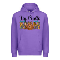 Purple western toy poodle mom Premium Hoodie - RanaPortraitStore