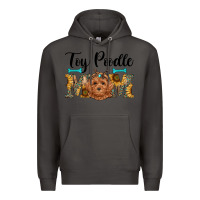 Smoke western toy poodle mom Premium Hoodie - RanaPortraitStore